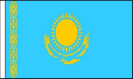 Kazakhstan Hand Waving Flags